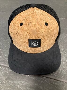 tentree Cork Front Black Trucker Hat